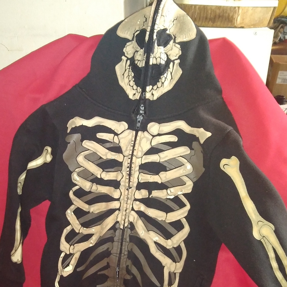 Full Face Skeleton Hoodie Sz Med